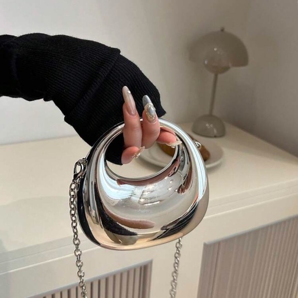 Silver Chain Handle Bag